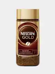 Кофе растворимый Nescafe Gold сублимированный с добавлением молотого, банка, 95г