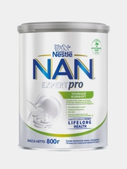 Смесь детская NAN ExpertPro Тройной комфорт сухая молочная, с рождения, 800 г