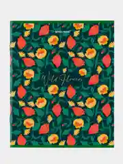 Тетрадь BRAUBERG "Wild Flowers", А5, скоба, клетка, 96 листов
