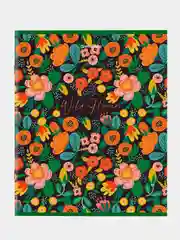 Тетрадь BRAUBERG "Wild Flowers", А5, скоба, клетка, 96 листов