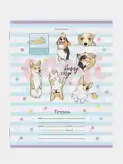 Тетрадь BRAUBERG "Корги", клетка, 10 штук, 12 листов