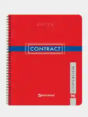 Тетрадь BRAUBERG "Contract", А5, гребень, клетка, 96 листов