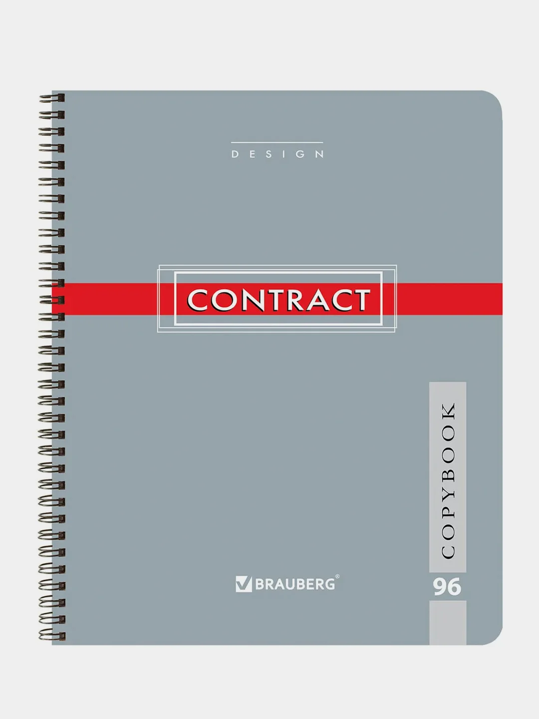 Тетрадь BRAUBERG "Contract", А5, гребень, клетка, 96 листов