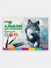 Альбом для рисования BRAUBERG KIDS "Зверята", А4, 40 листов