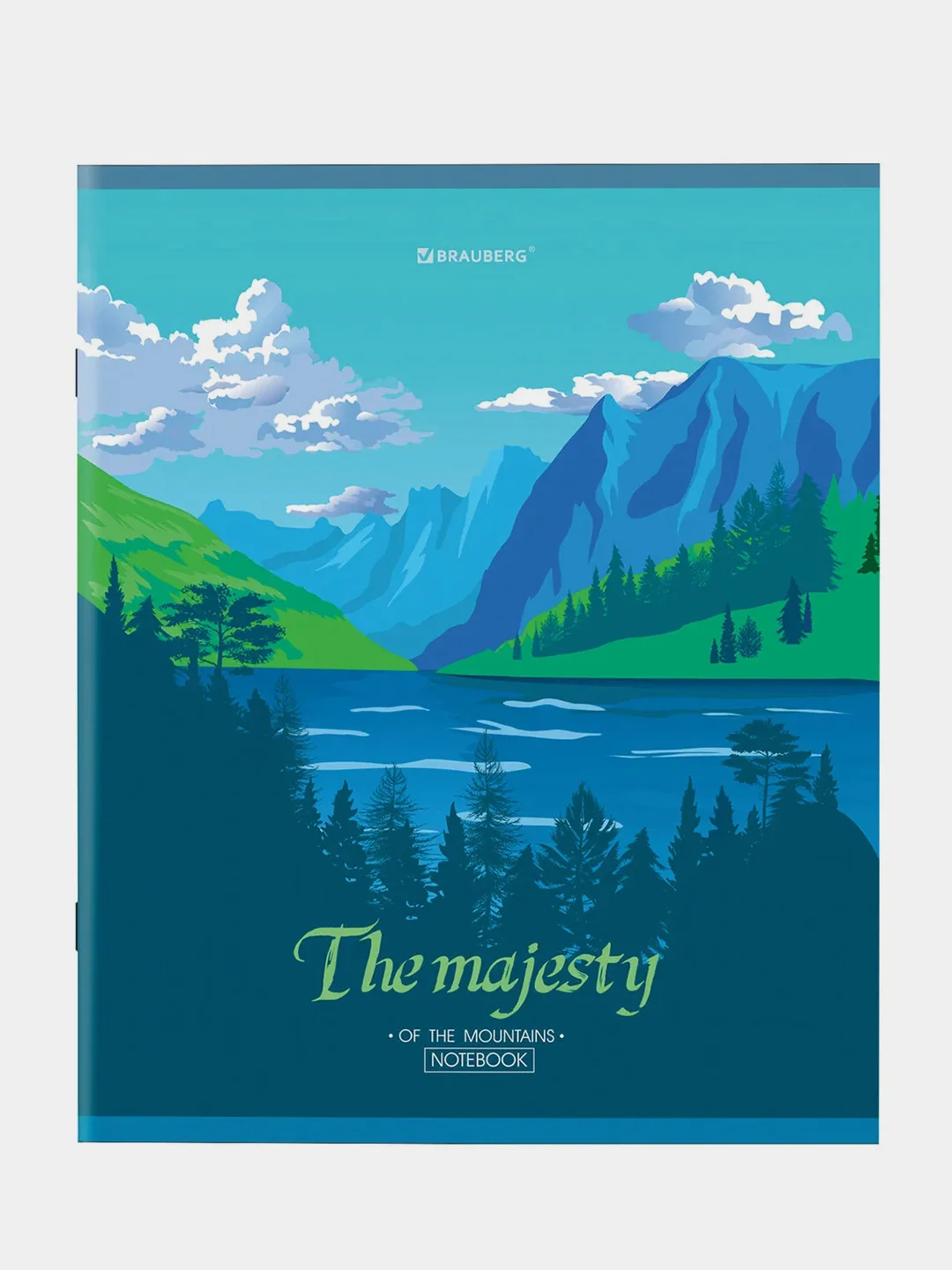 Тетрадь BRAUBERG "Majesty", А5, скоба, клетка, 2 штуки, 48 листов