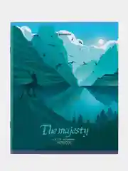 Тетрадь BRAUBERG "Majesty", А5, скоба, клетка, 2 штуки, 48 листов