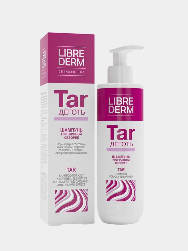 Шампунь для волос LIBREDERM HAIR CARE Деготь, при жирной себорее, 250 мл