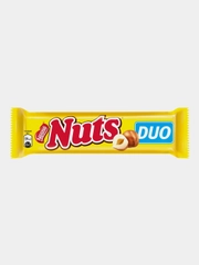Шоколадный батончик Nuts DUO с фундуком, 66г