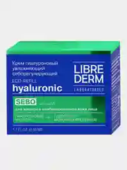 Гиалуроновый крем для жирной кожи LIBREDERM, увлажняющий, себорегулирующий, ночной, 50 мл