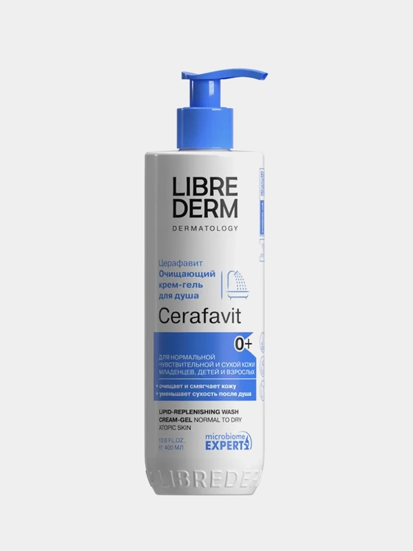 Крем-гель для душа LIBREDERM CERAFAVIT, липидовосстанавливающий, с церамидами, 400 мл