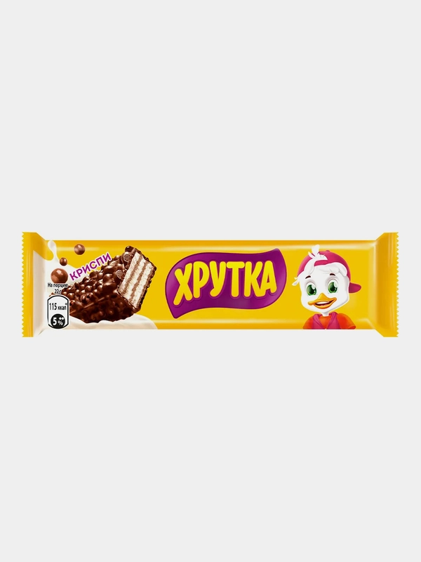 Криспи-конфета с вафлей "Хрутка", 22 г, 5 штук