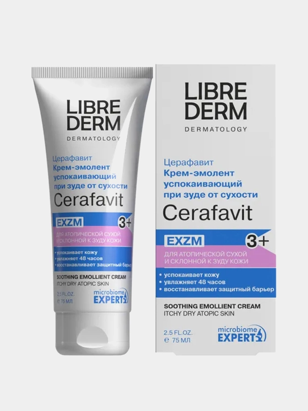 Крем-эмолент для лица и тела LIBREDERM CERAFAVIT, успокаивающий, 75 мл
