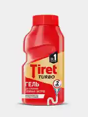 Гель для устранения засоров в трубах TIRET Turbo, 200мл