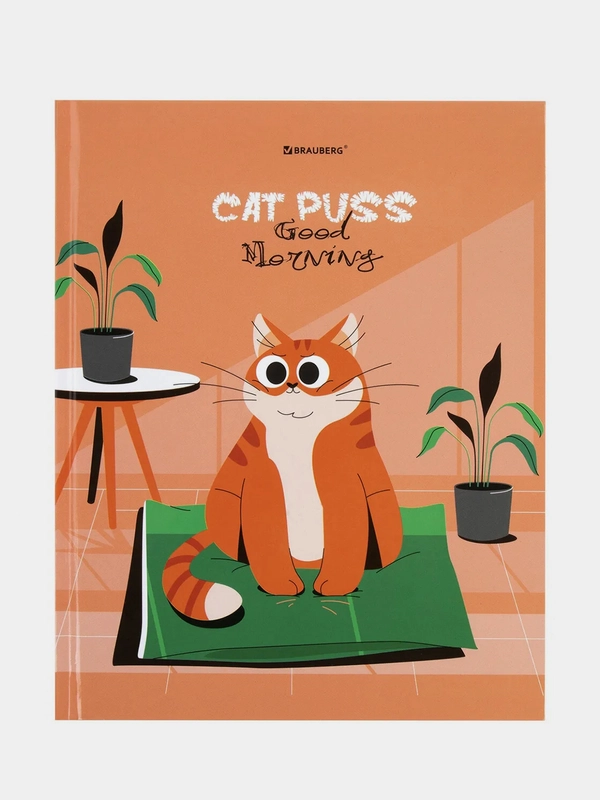 Дневник 1-11 класс BRAUBERG "Cute cat", твердый, глянцевая ламинация, 40 листов