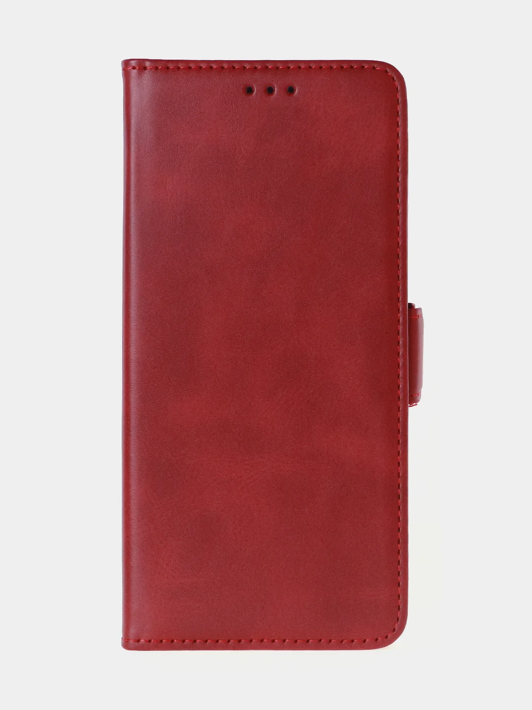 Алый чехол-книжка для Tecno Pova 6 Pro из высококачественной искусственной кожи