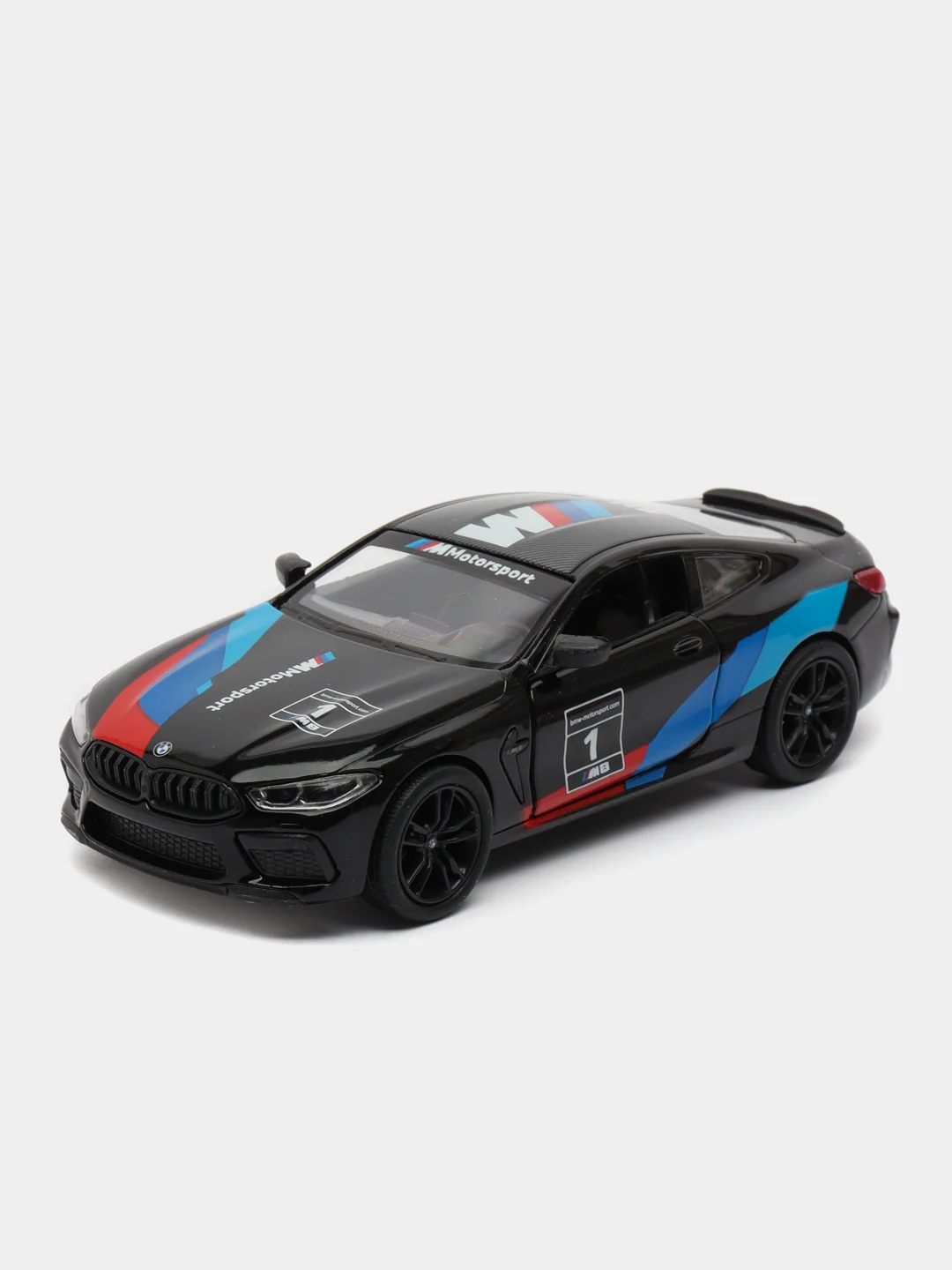 Хром металлическая машинка BMW M8 Competition Coupe 1:38 kinsmart KT5425D KT5425DF