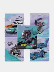 Тетрадь BRAUBERG "Race", А5, скоба, клетка, 48 листов, 2 штуки