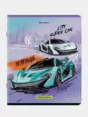 Тетрадь BRAUBERG "Race", А5, скоба, клетка, 48 листов, 2 штуки