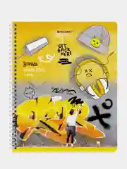 Тетрадь BRAUBERG "Urban Style", А5, 48 листов, гребень, клетка
