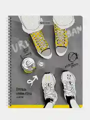 Тетрадь BRAUBERG "Urban Style", А5, 48 листов, гребень, клетка