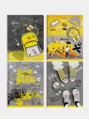 Тетрадь BRAUBERG "Urban Style", А5, 48 листов, гребень, клетка