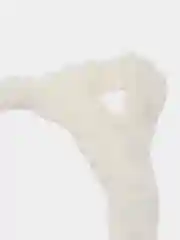 Белый ободок "Ушки" меховые