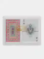 Карты игральные пластиковые, 2 колоды по 54 карты, для покера и других игр, 25 мкр, футляр