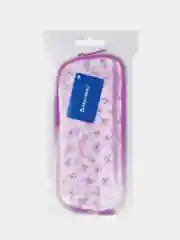 Пенал-косметичка BRAUBERG Lucent "Butterfly", прозрачный, на молнии