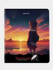 Тетрадь предметная BRAUBERG "ANIME GIRLS", 48 листов, русский язык, линия