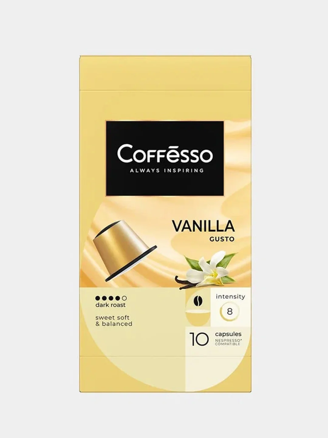 Кофе Coffesso Vanilla, в капсулах, 10 штук по 5 г