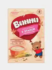 Каша детская Винни молочная 5 злаков с пребиотиками, с 6 месяцев, 200 г
