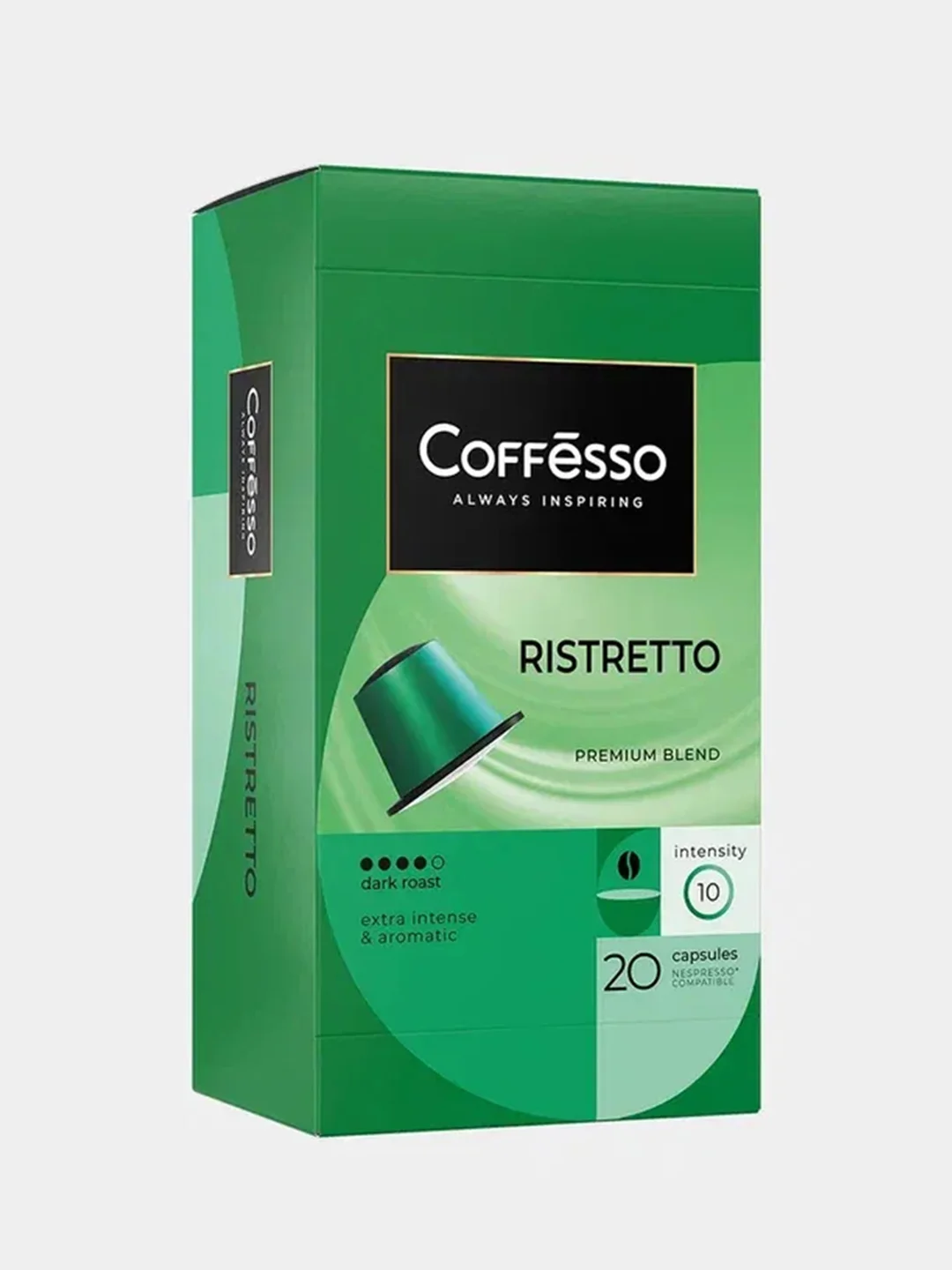 Кофе Coffesso Ristretto blend, в капсулах, 20 штук по 5,6 г