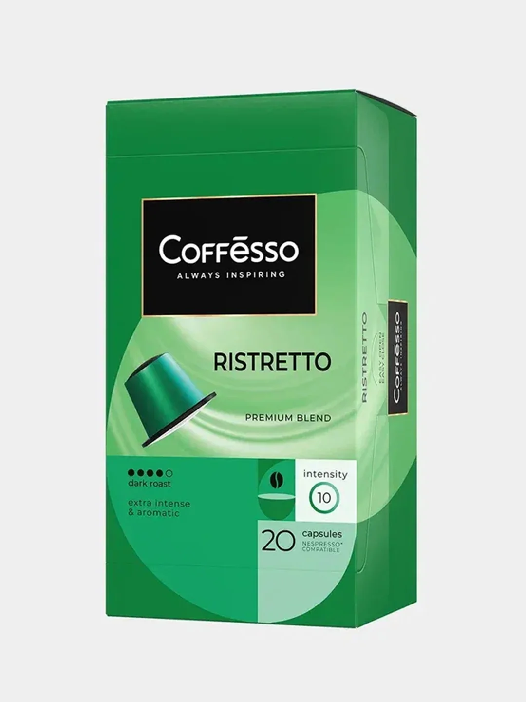 Кофе Coffesso Ristretto blend, в капсулах, 20 штук по 5,6 г