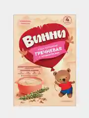 Каша детская Винни молочная, гречневая, с пребиотиками, с 4 месяцев, 200 г