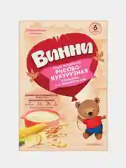 Каша детская Винни молочная, рисово-кукурузная, с бананом, с 6 месяцев, 200 г