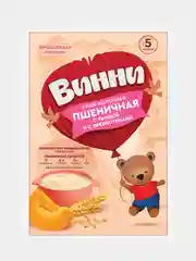 Каша детская Винни молочная пшеничная с тыквой с пребиотиками, с 5 месяцев, 200 г