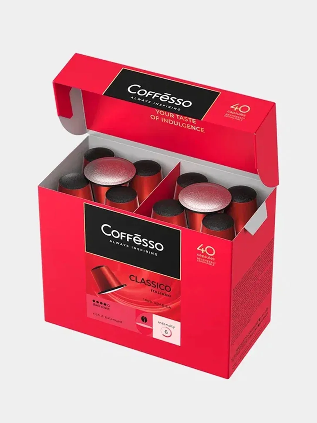 Кофе Coffesso Classico Italiano, в капсулах, 40 штук по 5 г