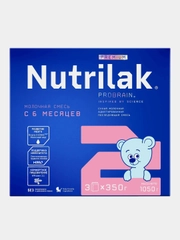 Смесь детская Nutrilak Premium 2 молочная сухая адаптированная, последующая, с 6 мес, 1050 г