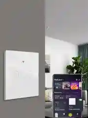 Белый умный выключатель, с Алисой и Марусей, сенсорный, с Wi-Fi