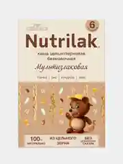 Каша детская Nutrilak, безмолочная, мультизлаковая, без сахара, с 6 месяцев, 200 г
