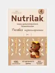 Каша детская Nutrilak безмолочная, рисовая, низкоаллергенная, без сахара, с 4 месяцев, 200г