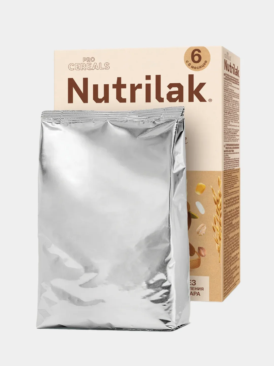 Каша детская Nutrilak, безмолочная, мультизлаковая, без сахара, с 6 месяцев, 200 г