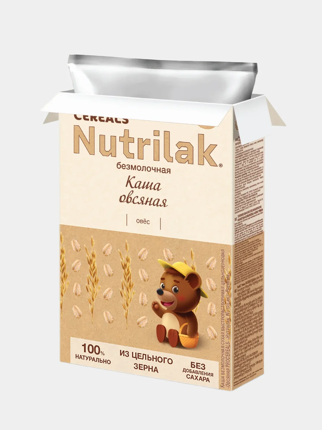 Каша детская Nutrilak безмолочная, овсяная, без сахара, с 5 месяцев, 200 г