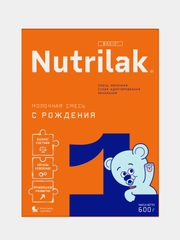 Смесь детская Nutrilak 1, молочная, сухая, адаптированная, начальная, с рождения, 600 г