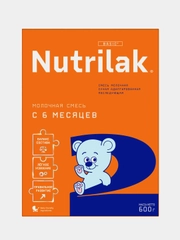Смесь детская Nutrilak 2, молочная, сухая, адаптированная, последующая, с 6-ти месяцев, 600 г