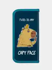 Пенал Пифагор "Capy face", 1 отделение, ламинированный картон, 19х9 см