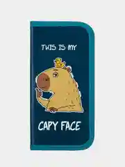 Пенал Пифагор "Capy face", 1 отделение, ламинированный картон, 19х9 см