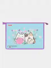 Папка для тетрадей Пифагор "Cat friends", А4, 1 отделение