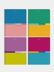 Тетрадь BRAUBERG "Color", А5, 80 листов, гребень, клетка