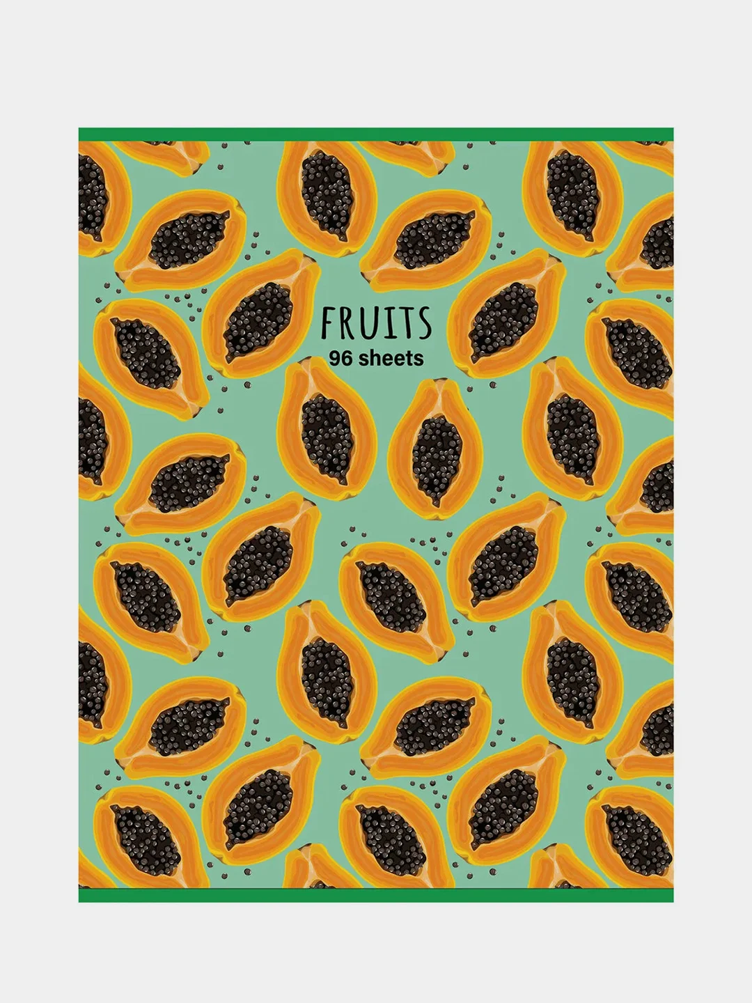 Тетрадь STAFF Basic "Fruity", А4,  скоба, клетка, 96 листов